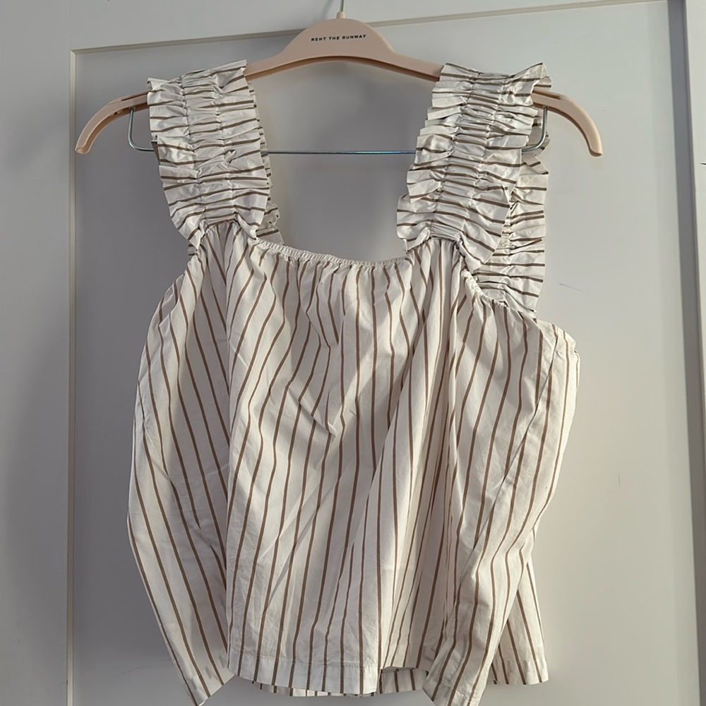 Frame striped tank top